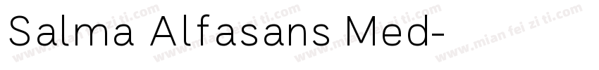 Salma Alfasans Med字体转换